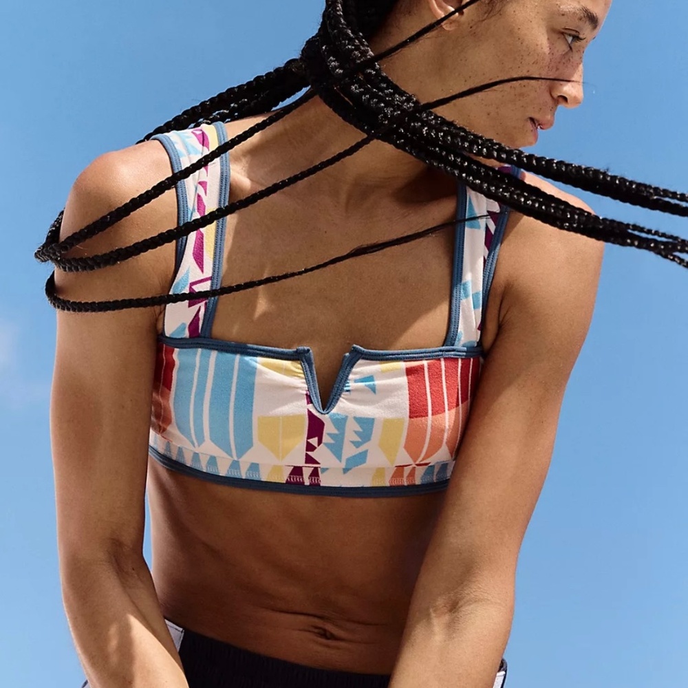 NWT ✨ Free People Roll With it Printed Bra - Large